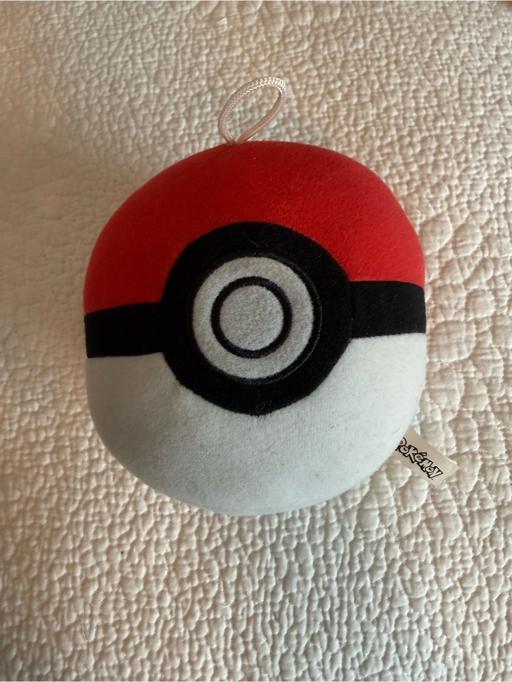Pokemon Red & White Poké Ball Plush Bag Charm